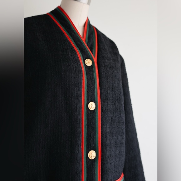 NWT Gucci Wool Striped Coat sz 42 - Picture 9 of 10